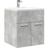 Skříňka pod umyvadlo 41x38,5x46 cm kompozitní dřevo [804646] (Barva šedá s vysokým leskem)