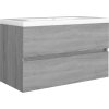 Skříňka pod umyvadlo 80x38,5x45 cm kompozit [804750] (Barva Betonová šedá)
