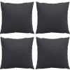 Dekorační polštáře 4 ks 50 x 50 cm textil [314338] (Barva Antracitová)
