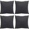 Dekorační polštáře 4 ks 50 x 50 cm textil [314338] (Barva Antracitová)