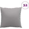 Dekorační polštáře 4 ks 50 x 50 cm textil [314338] (Barva Antracitová)