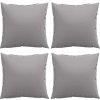 Dekorační polštáře 4 ks 50 x 50 cm textil [314338] (Barva Antracitová)