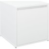 Úložný box se zásuvkou 40,5 x 40 x 40 cm kompozit [808774] (Barva Bílá)