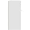 Příborník 88 x 30 x 70 cm dřevotříska [800681] (Barva Bílá s vysokým leskem)