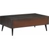 Konferenční stolek z masivního mangového dřeva 100 x 60 x 35 cm [245918] (Barva Tmavě hnědá)