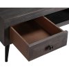 Konferenční stolek z masivního mangového dřeva 100 x 60 x 35 cm [245918] (Barva Tmavě hnědá)