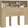 Čelo postele s úložným prostorem 120x19x103,5 cm [817247] (Barva Šedá sonoma)