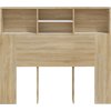 Čelo postele s úložným prostorem 120x19x103,5 cm [817247] (Barva Šedá sonoma)