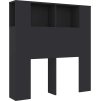 Čelo postele s úložným prostorem 100x18,5x102,5 cm [811908] (Barva Černá)