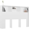 Čelo postele s úložným prostorem 160x19x103,5 cm [811871] (Barva Bílá)