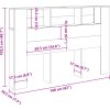 Čelo postele s úložným prostorem 160 x 18,5 x 104,5 cm [811934] (Barva Bílá)