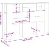 Čelo postele s úložným prostorem 160 x 18,5 x 104,5 cm [811934] (Barva Bílá)