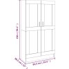 Knihovna 82,5 x 30,5 x 150 cm kompozitní dřevo [802729] (Barva Bílá s vysokým leskem)