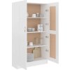 Knihovna 82,5 x 30,5 x 150 cm kompozitní dřevo [802729] (Barva Bílá s vysokým leskem)