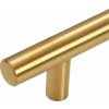 Nábytkové úchytky 10 ks 96 mm nerezová ocel [155357] (Barva Zlatá)