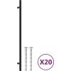 Nábytkové úchytky 20 ks 320 mm nerezová ocel [3203609] (Barva Černá)