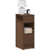 Noční stolek se zásuvkou 25x31x66 cm [858626] (Barva Hnědý dub)