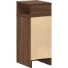 Noční stolek se zásuvkou 25 x 31 x 66 cm [858626] (Barva Hnědý dub)