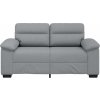 Pohovka pro 2 osoby 120 cm látka [4105297] (Barva Světle šedá)