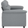 Pohovka pro 2 osoby 120 cm látka [4105297] (Barva Světle šedá)