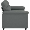 Pohovka pro 2 osoby 160x81x84 cm látka [4105297] (Barva Světle šedá)