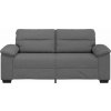 Pohovka pro 2 osoby 140 cm látka [4105308] (Barva Tmavě šedá)