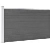 Zahradní plot WPC 175 x 105 cm [148976] (Barva Černá)