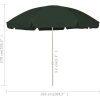 Plážový slunečník 300 cm [314710] (Barva Antracitová)