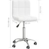 Otočná kancelářská židle umělá kůže [334333] (Barva Bílá)