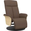 Polohovací křeslo s podnožkou textil [356526] (Barva Taupe)