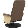 Polohovací křeslo s podnožkou textil [356526] (Barva Taupe)