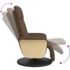 Polohovací křeslo s podnožkou textil [356526] (Barva Taupe)