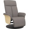 Polohovací křeslo s podnožkou textil [356526] (Barva Taupe)