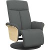 Polohovací křeslo s podnožkou textil [356526] (Barva Taupe)