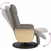Polohovací křeslo s podnožkou textil [356526] (Barva Taupe)