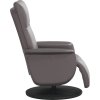 Polohovací křeslo s podnožkou umělá kůže [356547] (Barva Šedá)
