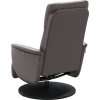 Polohovací křeslo s podnožkou umělá kůže [356547] (Barva Šedá)