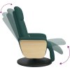 Masážní polohovací křeslo s podnožkou textil [356539] (Barva Krémová)