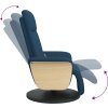 Masážní polohovací křeslo s podnožkou textil [356539] (Barva Krémová)