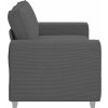 Loveseat Sofa tmavě šedé 180x77x82 cm manšestrová tkanina [4105201] (Barva Tmavě šedá)