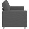 Loveseat Sofa tmavě šedé 160x77x82 cm manšestrová tkanina [4105194] (Barva Tmavě šedá)