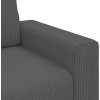 Loveseat Sofa tmavě šedé 160x77x82 cm manšestrová tkanina [4105194] (Barva Tmavě šedá)