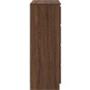 Příborník 80x35x99 cm kompozitní dřevo [3328486] (Barva Hnědý dub)