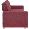 3-místné sofa 220 cm textil [4104994] (Barva Hnědá)