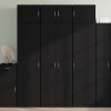 Skříň highboard 70 x 42,5 x 185 cm kompozitní dřevo [3281433] (Barva Hnědý dub)