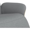 Polohovací křeslo s podnožkou textil [356601] (Barva Světle šedá)