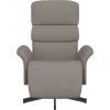 Polohovací křeslo s podnožkou textil [356601] (Barva Světle šedá)