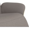 Polohovací křeslo s podnožkou textil [356601] (Barva Světle šedá)