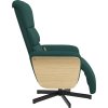 Masážní polohovací křeslo s podnožkou textil [356617] (Barva Tmavě zelená)