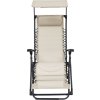 Skládací zahradní křeslo textilen [312468] (Barva Krémová)